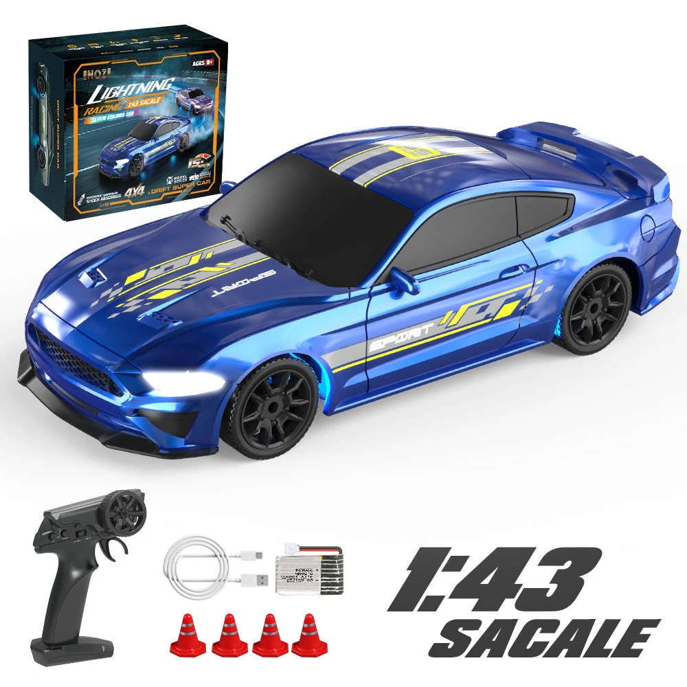 ENOZE 8500/8501 Drift Car: 1/43 Scale RC, LED Lights, Proportional Control!